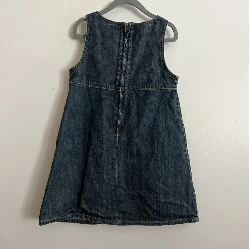 Vintage Gymboree Embroidered Denim Dress